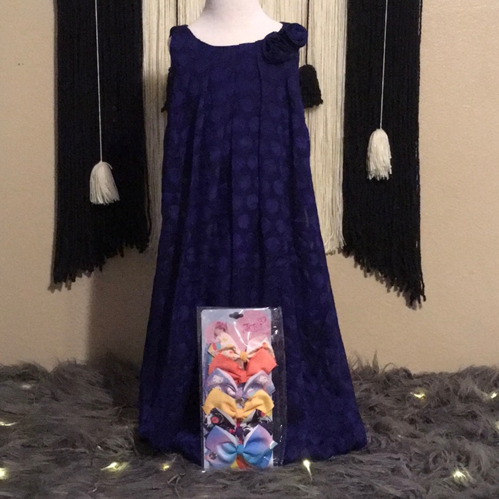 Girls dress size 12 and 6 piece JOJO Bows